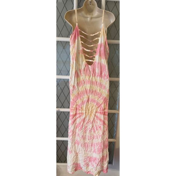 DAISY ISLAND Pink TIE-DYE SUMMER DRESS WOMENS XL NEW WITH TAGS - Picture 3 of 6